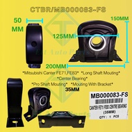 Long Shaft Mounting | Centre Bearing Dengan Braket 35MM Mitsubishi Canter FE71 FE83 [CTBR/MB000083-F