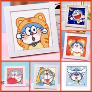 Doraemon Diamond Painting Set with Frame Size 18x18