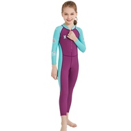 1 pcs Wetsuit Diving Suit Swimsuit Children's Girls Long Sleeve Swimwear Boys Rashguard Suit For child kids Diving 3 colors
