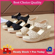 Bcquality Wedges Heels Kasut Tinggi Perempuan Heels Kasut Wedges Perempuan