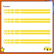 [Fx] 4Pcs Vehicle Rearview Sticker Auto-adhesive Eye-catching Stripe Stripe Car Sticker Rearview for