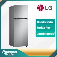 LG 340L Top Freezer Fridge in Platinum Silver Finish Refridgerator GN-B312PLGK PETI SEJUK 冰箱