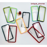 UNQ - Rainbow Color Clear Hardcase OPPO A3S A1K Realme 5 5i 5 PRO 6 6 PRO 7 7i C1 C2 C3 C11 C12 C15 