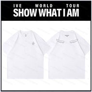 PS2 IVE world tour SHOW WHAT I AM T-shirt KPOP Yujin Gaeul Wonyoung short sleeve top SP2