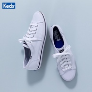 Keds 2020 New Style White Shoes Low-Top Lace-Up Canvas Women's Shoes All-Match Basic Style Flat Casual Sneakers