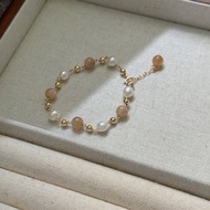 M&W | Moonstone Pearl 14k Gold-filled Bracelet