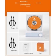 Retro HIFI CD Player Two-way Bluetooth RGB Dazzling Colour Light Effect Speaker Rechargeable Music P