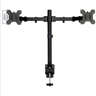 LAYAR Dual Monitor Arm Table Clamp Bracket 13-27 Inch Computer TV Height Adjustable Monitor Stand Mo