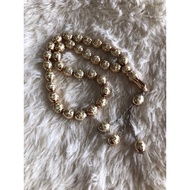Tasbih Mutiara Gold 99Biji