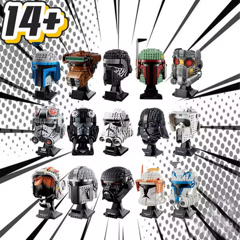 The Mandalorian Darth Vader Luke Skywalker TIE Fighter Pilot Building Blocks Bricks 75276 75274 7530