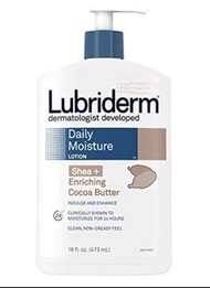 美國🇺🇸直送 Lubriderm Daily Moisture Body Lotion with Shea + Enriching Cocoa Butter For Dry Skin 473ml