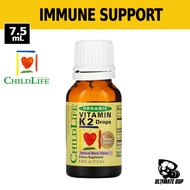 ChildLife, Organic Vitamin K2 Drops, Natural Berry, For Child, Alcohol Free, Gluten Free,  5 mcg, 0.