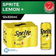 Sprite Zero Lemon Plus Can 12 x 320ml