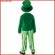 MYLITTLELASS Children Leprechaun Ireland Elf Wizard of Oz Emerald Fairy Tales Dress Up Costume 3Y-12