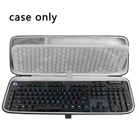 Geekria Full Size Keyboard Case, Hard Shell Travel Carrying Bag for 108 Keys Keyboards, Compatible w