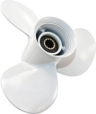 Boat Outboard Propeller 12 1/4x9-G for Yamaha T25 F30 F40 F50 F60 40 48 50 55 60 HP Engines, 12 1/4 