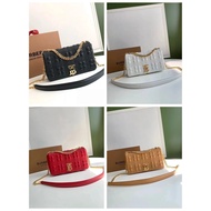 Burberry Lola Small Check Lambskin Chain Crossbody Bag Lola Bag U1M1
