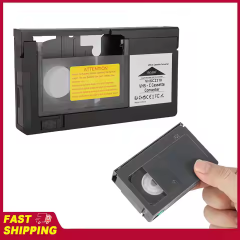 Camcorders Cassette Adapter Cassette Adapter One Key Control Simple Battery Operated Compact for S‑V