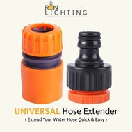 Penyambung Paip Getah Paip Air Heavy Duty Hose Connector Quick Garden Hose Pipe Connector Sambungan 