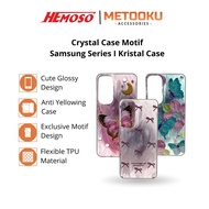 Crystal Case Samsung Series Cute Motif, Anti-Yellowing, Flexible TPU, Exclusive Design For Samsung A