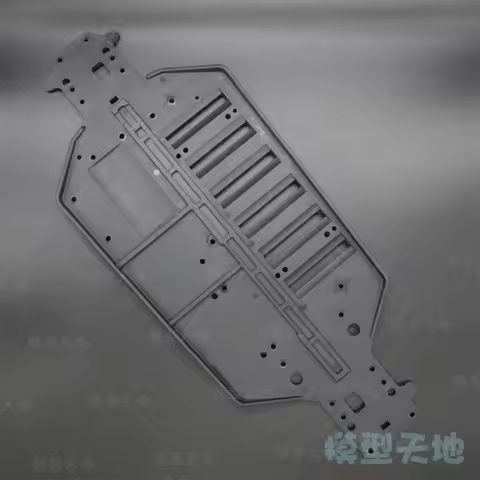 HSP 04001 Plastic Black Chassis For 1/10 4WD RC Model Car Buggy Monster Bigfoot Truck 94111 94107 94