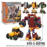 Tobot Mini Tractor Super - Deformation Tractor Robot - Robot Transforms into a Car Robot Toys