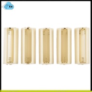 Flashlight Cylindrical 3 x AAA Battery Plastic Holder Box 5Pcs