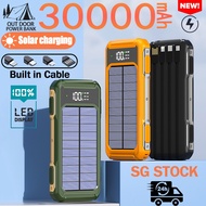 [READY STOCK]HOT!!! Solar charging power bank 30000mah powerbank fast charging smart power display w