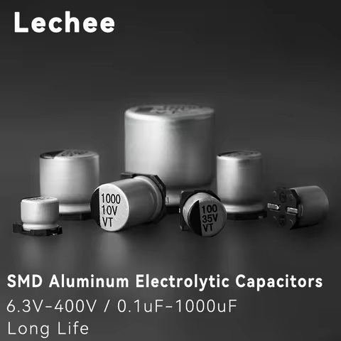 6.3V10V 16V 25V 35V 50V 63V 100V 400V SMD Aluminum Electrolytic Capacitor 1UF 10UF 22UF 33UF 47UF 10