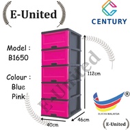 Century*B1650 - 5 Tier Plastic Drawer / Cabinet / Storage Cabinet