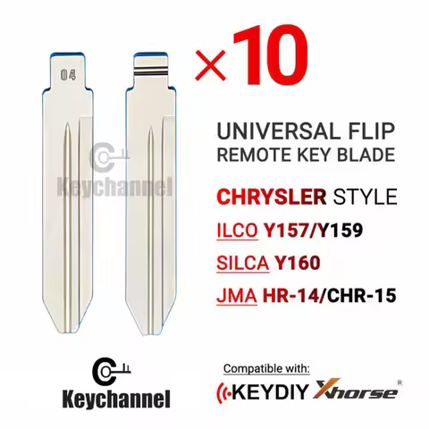 10PCS Universal KD Blade #04 KD Car Key Blank Flip Replacement Blade CY24 Car Key Blade For Jeep Dod