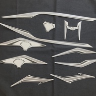 Bộ tem xe máy tem 3 lớp AIR BLADE 2016 Black Edition ( MÀU XÁM trắng )