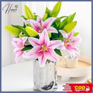 LATEX LILY FLOWERS 2 BRANCHES 2 FLOWER FLOWERS-CHEAP DECORATION ARTIFICIAL FLOWERS-PREMIUM LILY FLOW