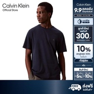 CALVIN KLEIN เสื้อยืดคอกลมแขนสั้นผู้ชาย Supima Cotton ทรง Relaxed รุ่น 4LB275G CEF - สีกรม