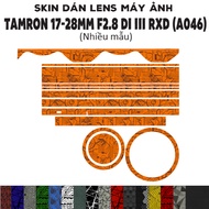 Skin for Tamron Lens 17-28mm F2.8 Di III RXD (A046) (Many models) | Decal Film 3M camera lens protec