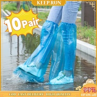 10 Pair Disposable Rain Shoe Cover Thickened Rainproof Shoe Covers Plastic Boot Covers Outdoor Campi