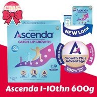 WYETH ASCENDA CATCH UP GROWTH 1-7+ TAHUN VANILLA 600G
