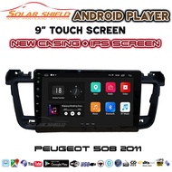 Peugeot 508 2011 9'' Android Player GPS Waze + Casing (Set) Plug & Play Socket With Canbus