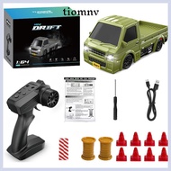 TIOMNVVN RC Drift Car, LED Lights 2.4G 1:64 RC Truck, High Quality Rechargeable High Speed 4WD Mini 