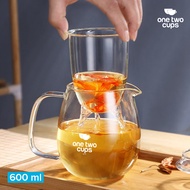 Gelas Infuser Rempah Tahan Panas/Gelas Kaca Saringan Teh Glass Tea Maker