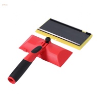 Paint Brush Set Plastic Handle Flat Bristle Brush Right Angle Edge Brush