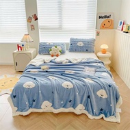 Soft, high-quality fleece duvet cover with zipper that can be inserted, made of sheep material to ke