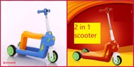 2in1 Children scooter baby scooters bike balancing kids babies 1-4 years old