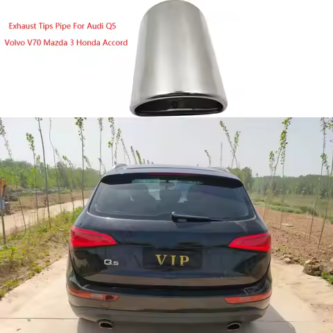 Stainless Steel Silencer Tail Car Exhaust Tips Pipe For Audi Q5 Volvo V70 Mazda 3 Honda Accord Throa