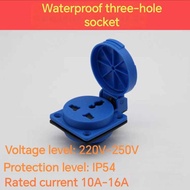 220V Ip54 Waterproof Power Plug Multi-Function EU Panel Industrial Waterproof Socket Connector