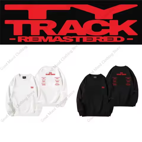 Taeyong CONCERT Sweatshirt Kpop Fashion TY TRACK REMASTERED Letter Print Hoodie Fans Men Women High 