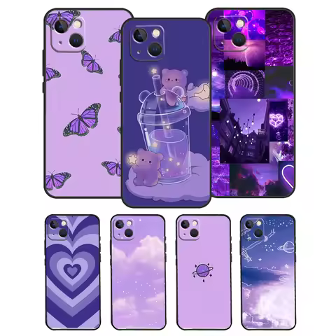 Purple aesthetic For OnePlus Nord 5 CE 2 3 4 Lite N20 N30 Case For OnePlus 15 13 12 11 10 13T 10T 10
