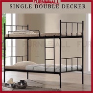Furnimall Double Decker Bed Frame/Double Decker Frame Metal / Katil Double Decker / Katil 2 tingkat/