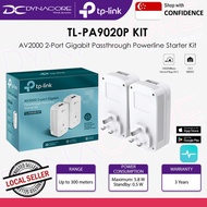 TP-LINK TL-PA9020P KIT AV2000 HomePlug AV2 MU-MIMO Gigabit Passthrough Powerline Kit (Plug, Pair & P