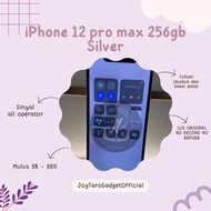 iphone 12 pro max 256gb silver second fullset mulus 